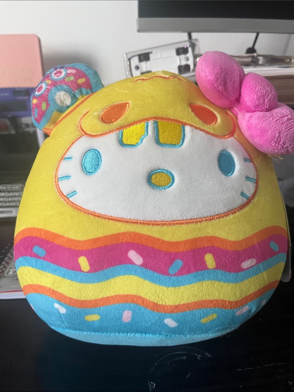 Yellow & Pink Plush Character Toy - Kids Plush Doll Hello Kitty